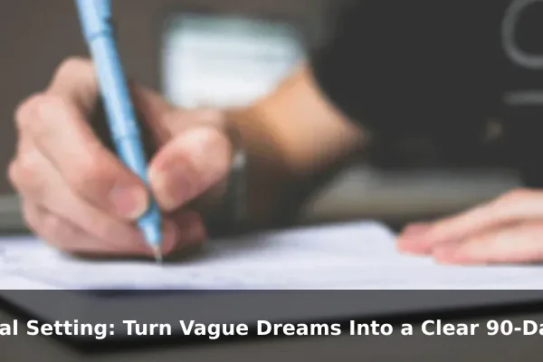 Goal Setting: Turn Vague Dreams Into a Clear 90-Day Action Plan