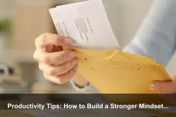 Productivity Tips: How to Build a Stronger Mindset Every Day